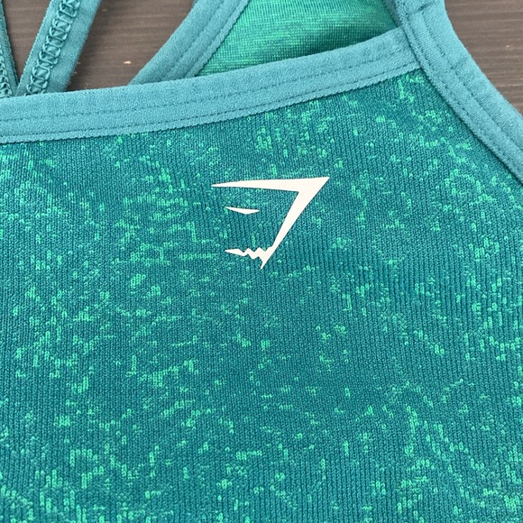 Gymshark Adapt Fleck Seamless Sports Bra Medium Support Jewel Green Size M - Picture 2 of 10